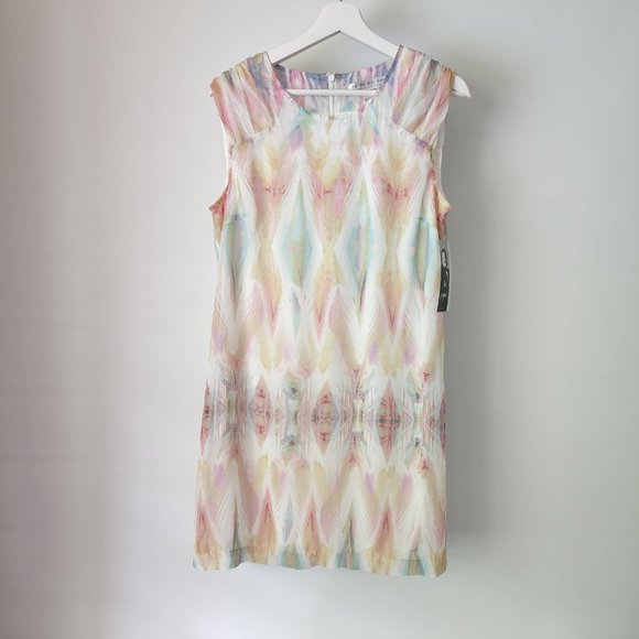 Nygard - Sheath - Pink wash dress - "pale winds" - Picture 1 of 6